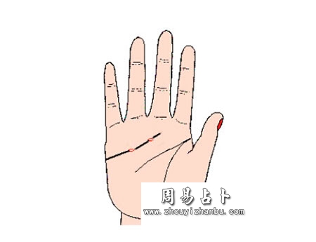 手相图解感情线岛纹
