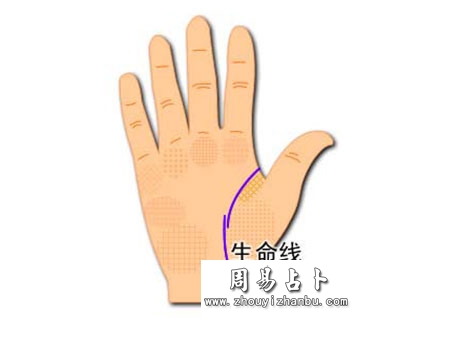 生命线中间出现断裂