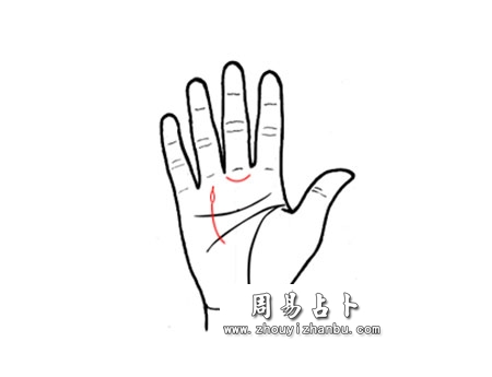 太阳线上出现岛纹并有土星环