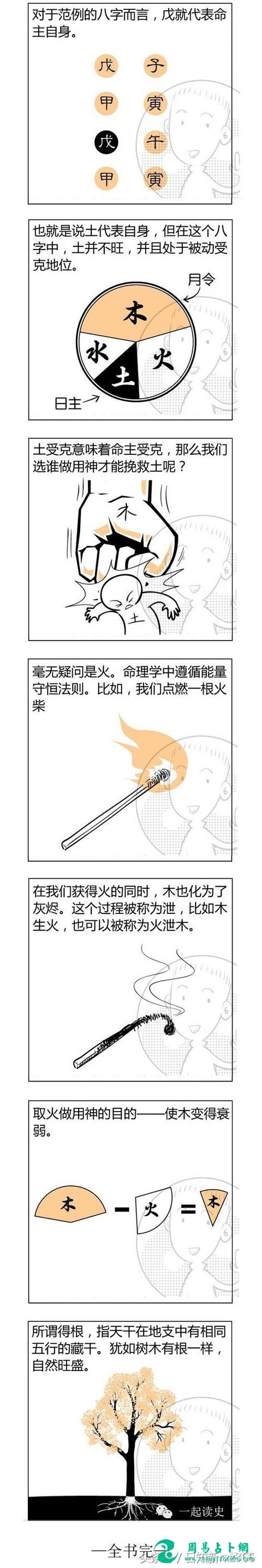 八字命理难学？一张漫画就能学会