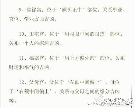 教你怎么看面相：面相基础图解