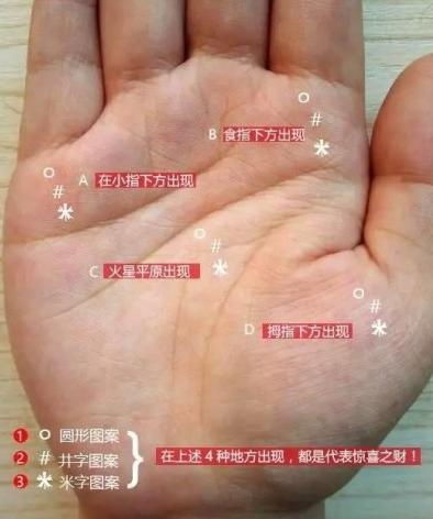 一夜暴富的手相，财运暴涨，金山银山没法挡！