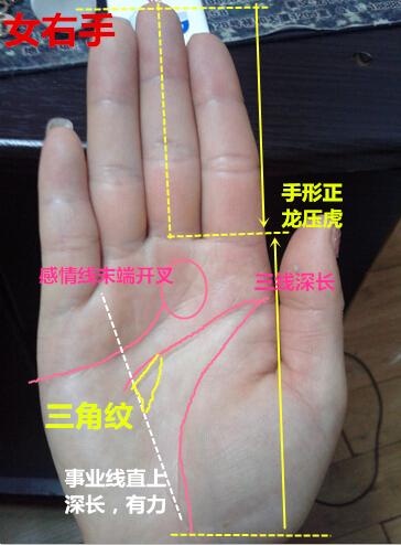 手相3种三角纹，有一种小财不断，两种大财常有，三种富贵无边！